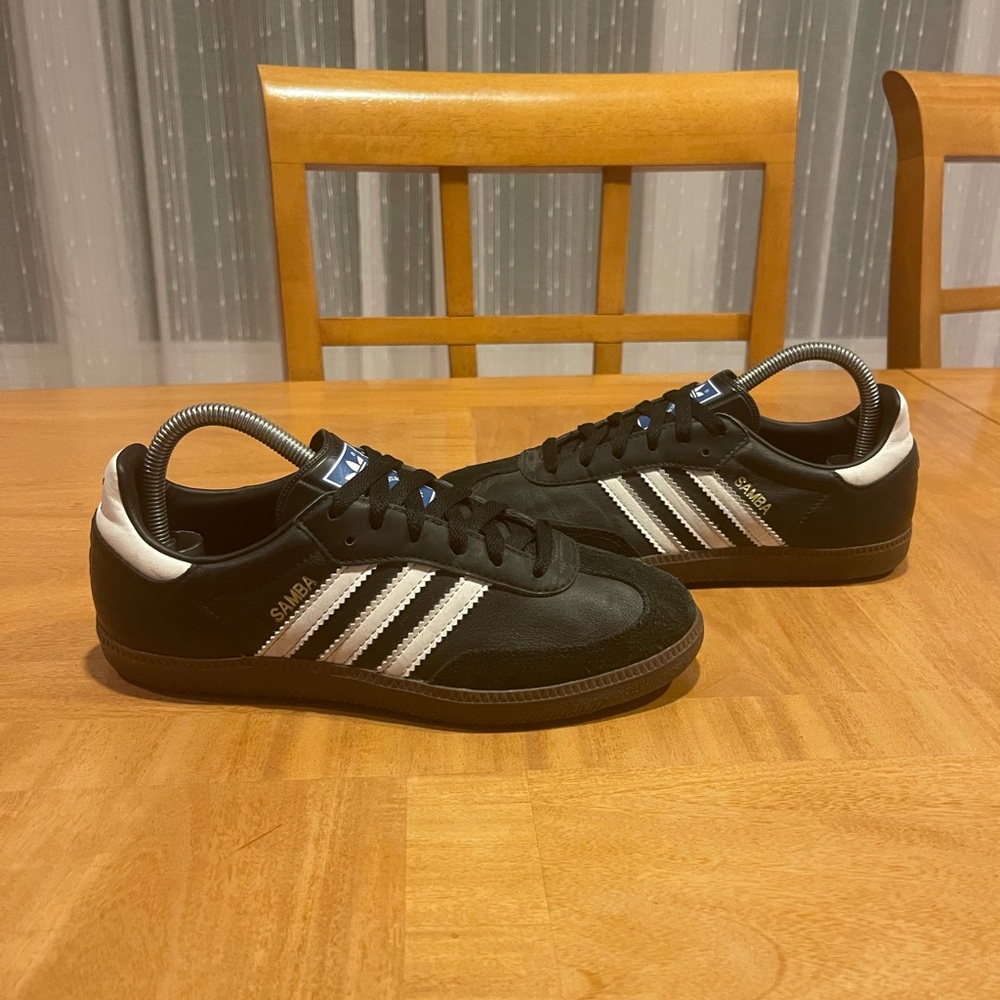 adidas Black and White Athletic Shoes